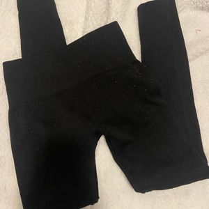 Black Leggings/Tights (will wash clothes to get them fresh & wrinkles out)!